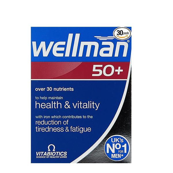 Vitabiotics-Wellman-50+,-30-Tablets