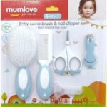 Mumlove NEW BORN BABY COMB BRUSH & NAIL CLIPPER SET Nail Soak Clips  (Pack of 1)