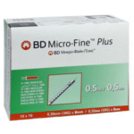 BD Micro-Fine Plus Insulin Syringe 0.5ml 30G 8mm 100 Pieces